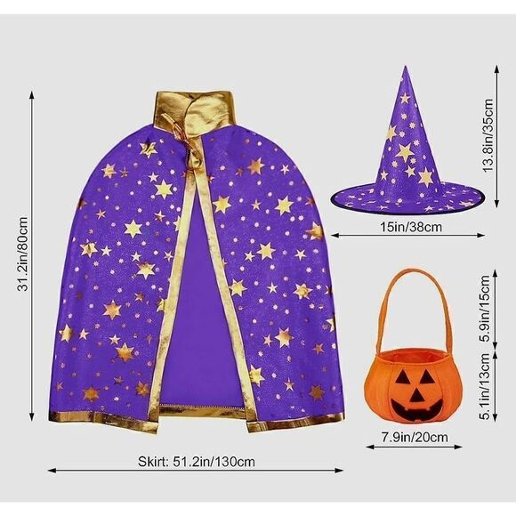 NEW WIZARD HALLOWEEN COSTUME - Picture 5 of 6